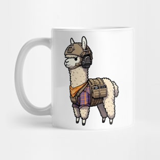Tactical Alpaca Adventure Tee: Where Whimsy Meets Command Mug